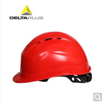 代尔塔/DELTAPLUS 102009安全帽 工程建筑安全帽 PP材质有透气孔送下颚带