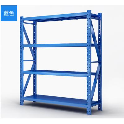 货架仓储家用置物架仓库库房储物架金属展示层架中型2000*2000*600蓝色主架