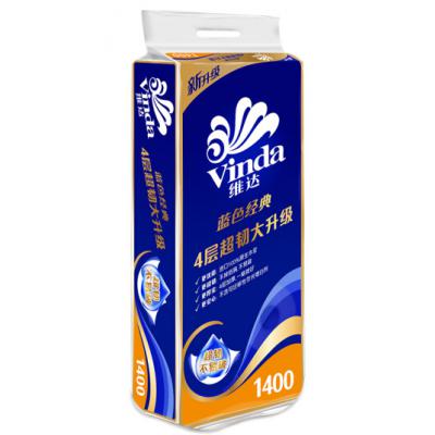 维达 V4069 蓝色经典140g卷纸 10卷/提