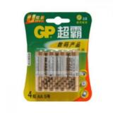 超霸(GP) 4粒装5号碱性电池(4节/卡)