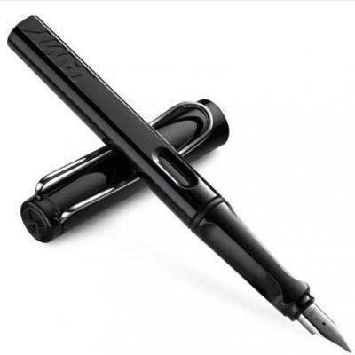 德国进口 凌美(LAMY)钢笔签字笔墨水笔Safari狩猎者礼品笔 亮黑色F尖成人学生练字笔（德国银灰环保盒装）