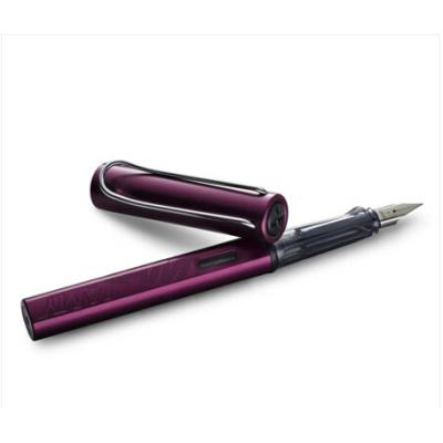 德国进口 凌美(LAMY)钢笔签字水笔Al-star恒星礼品笔 紫红色F尖成人学生练字钢笔(德国银灰环保盒装) 